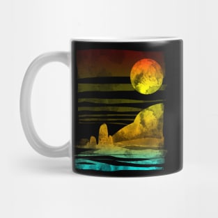 landscape painted with tea Mug